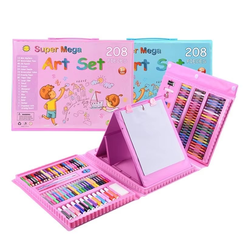 Set de Arte Infantil 208 Piezas con Maletín y Atril– Ideal para Niños y Niñas desde 3 Años -3