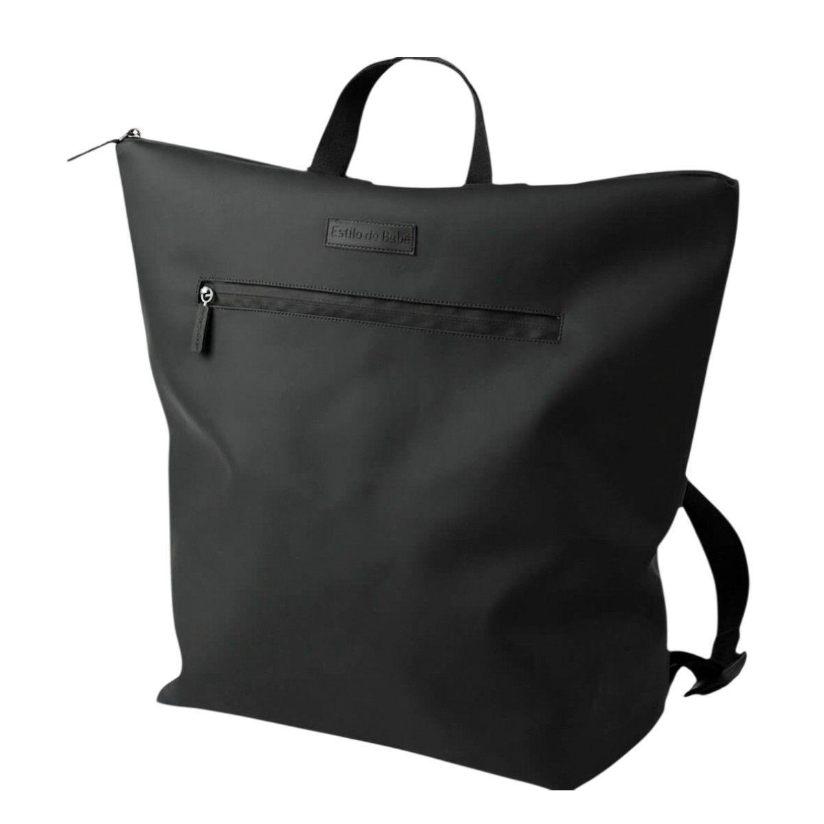 Mochila Maternal con Cambiador Unisex Impermeable Negro-2