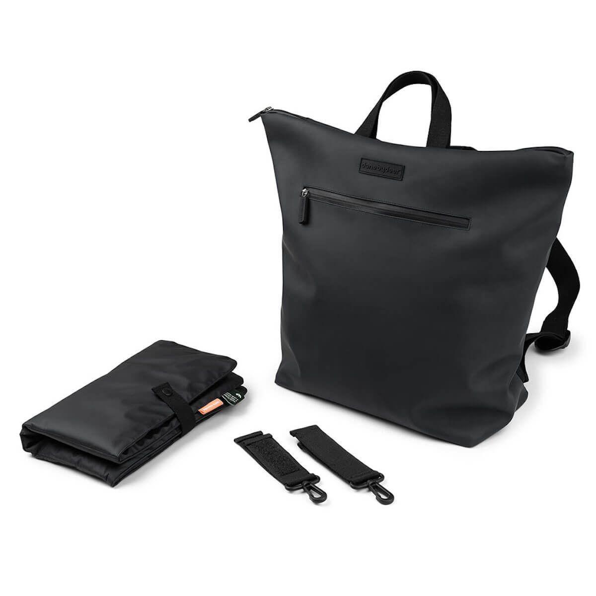 Mochila Maternal con Cambiador Unisex Impermeable Negro-3
