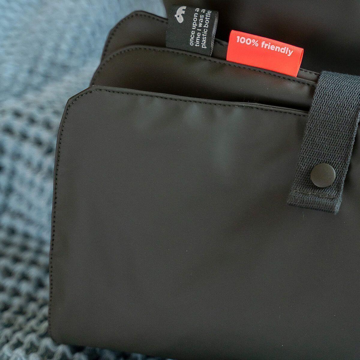 Mochila Maternal con Cambiador Unisex Impermeable Negro-4