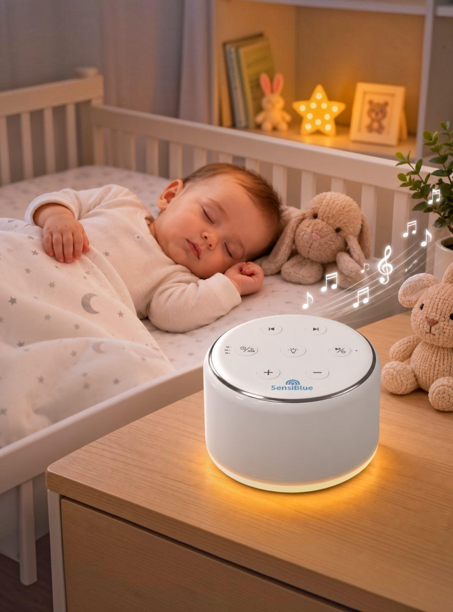 Máquina de Ruido Blanco y Luz Nocturna para Bebé-6