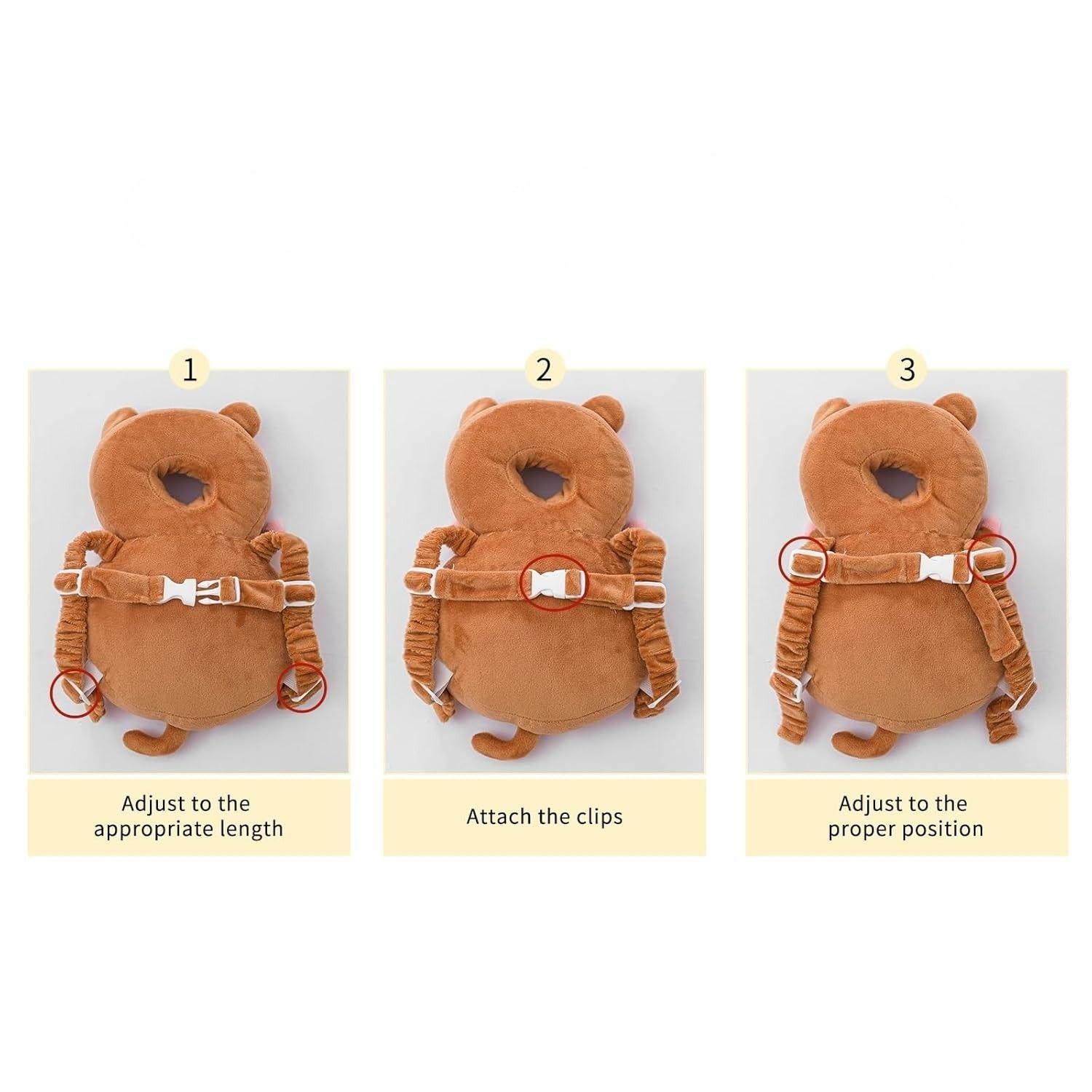 Protector de Cabeza para Bebé Cojín Tipo Mochila Diseños -5