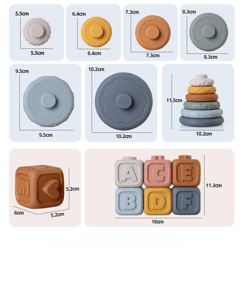 Set Sensorial 3 en 1 para Beb 19 Piezas 6M-6