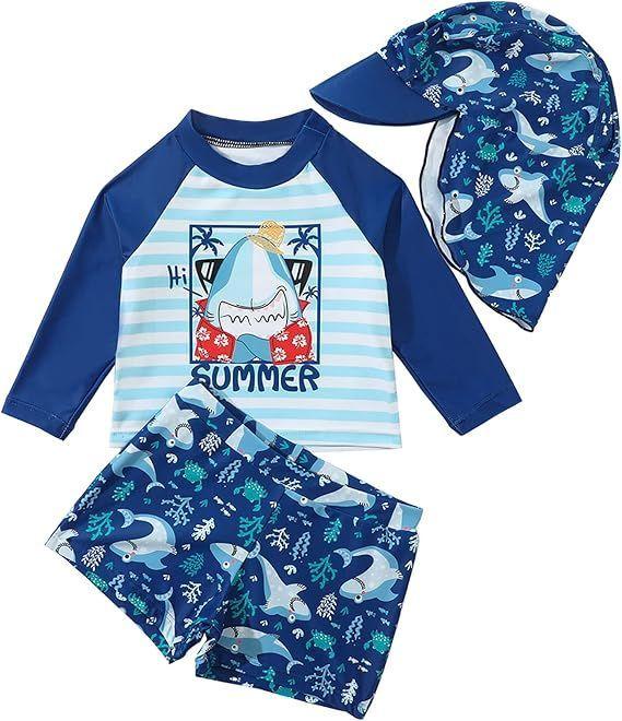 Traje de Baño Niño 3 Piezas Tiburón SensiBlue-0