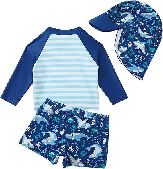Traje de Baño Niño 3 Piezas Tiburón SensiBlue-3