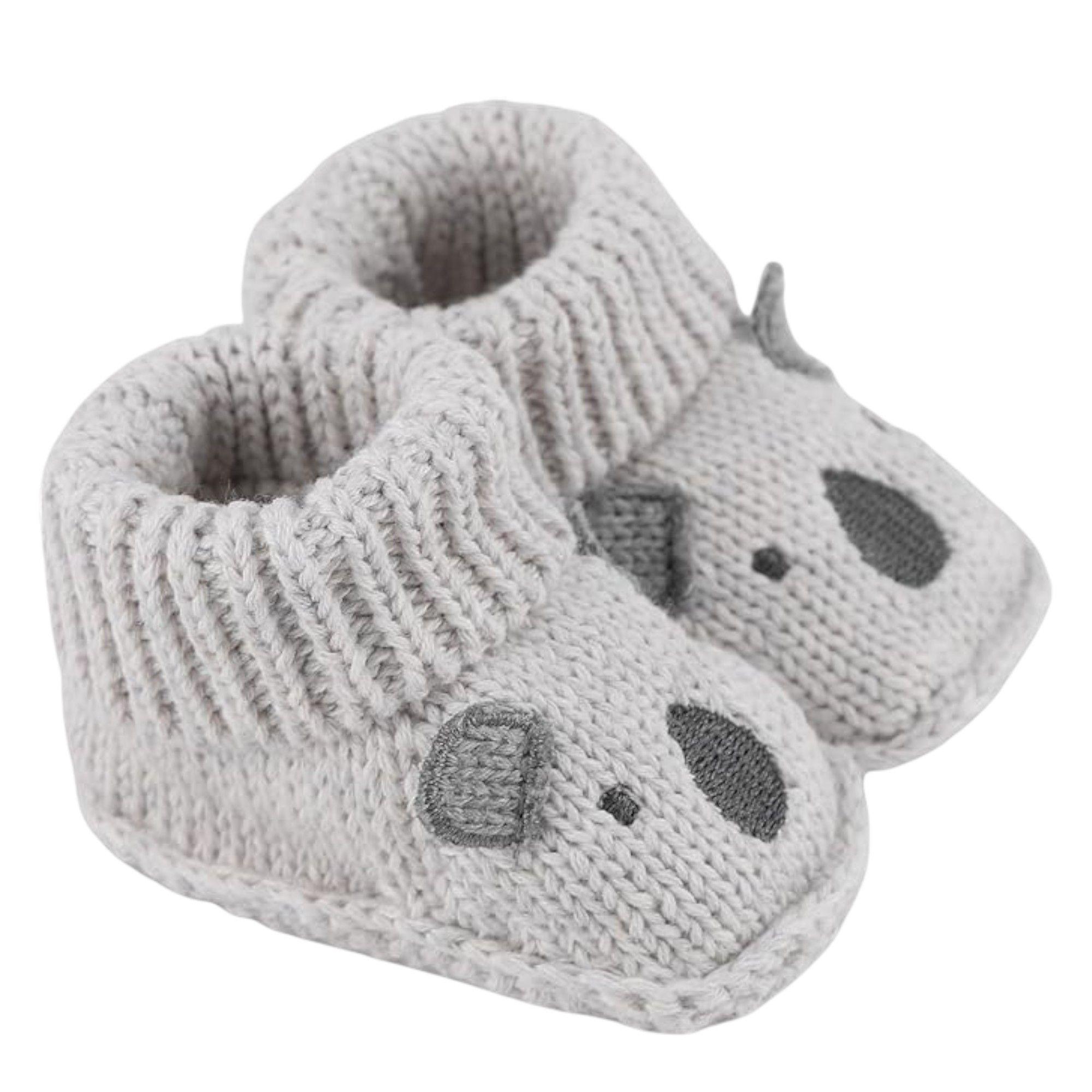 Zapatitos de bebé RN en crochet suaves y abrigados-0