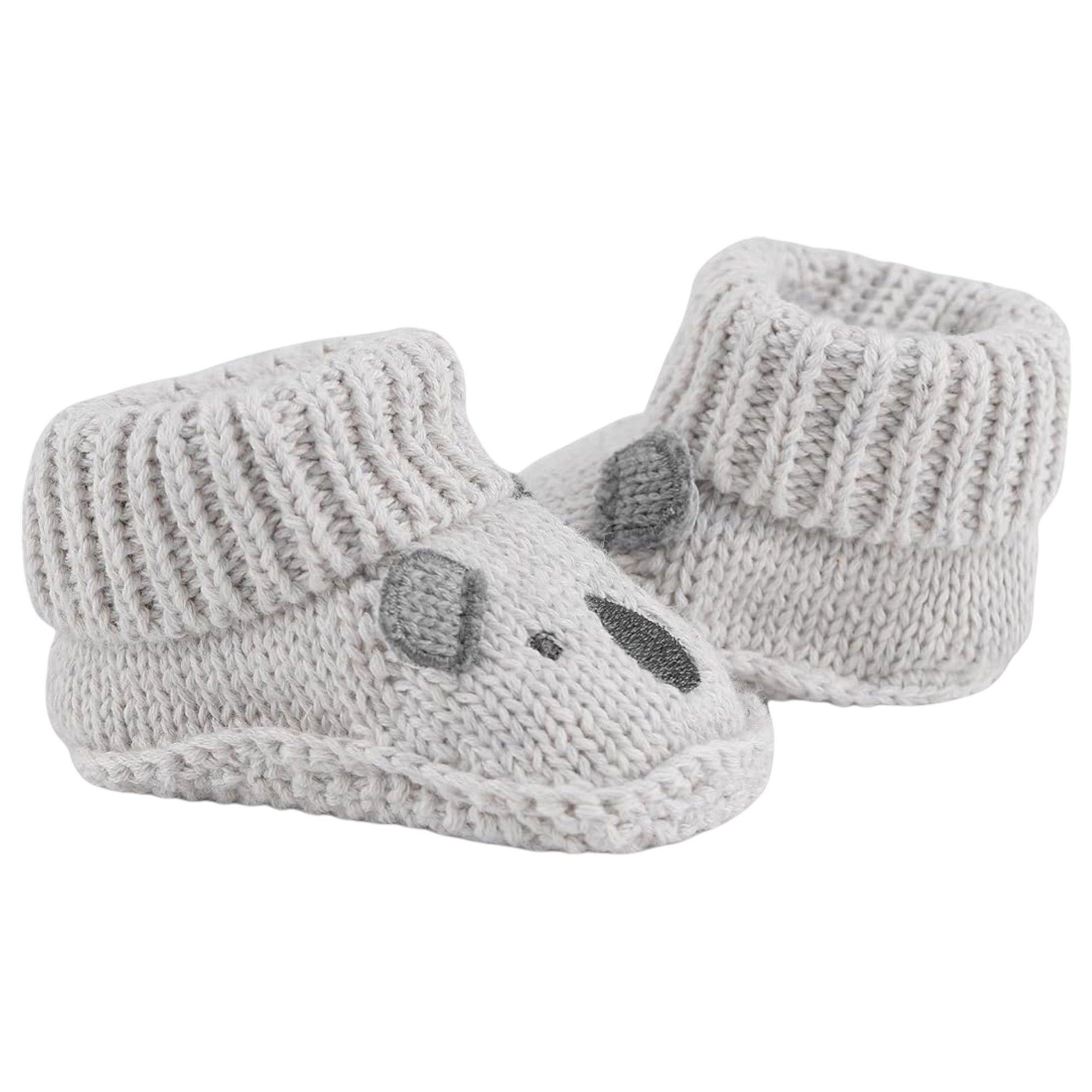 Zapatitos de bebé RN en crochet suaves y abrigados-1
