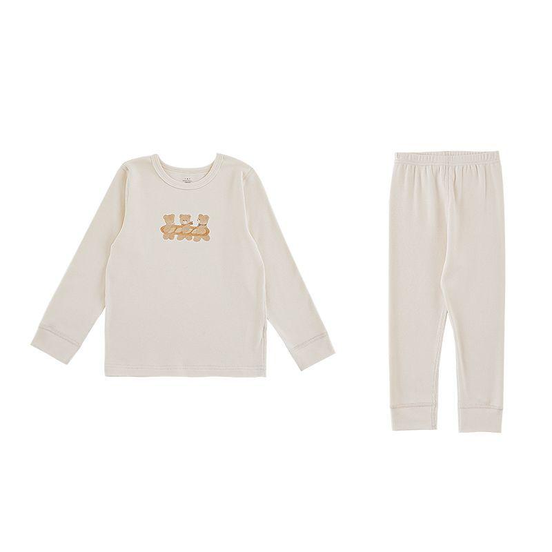 Pijama Niño 3 Ositos Beige 95 % Algodón | Estilo de Bebé-0