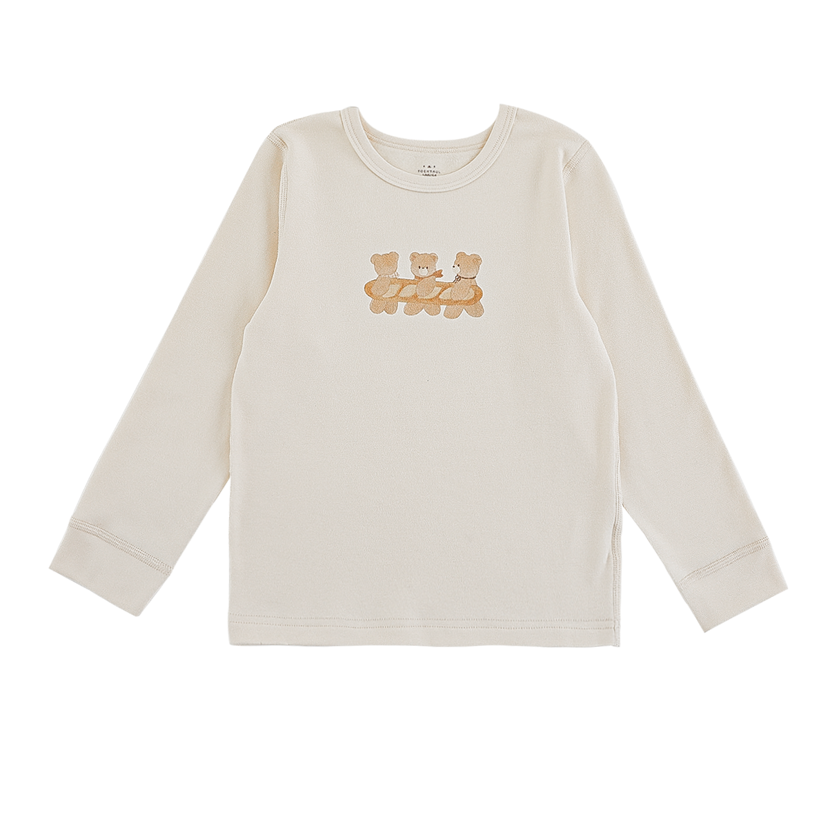 Pijama Niño 3 Ositos Beige 95 % Algodón | Estilo de Bebé-1