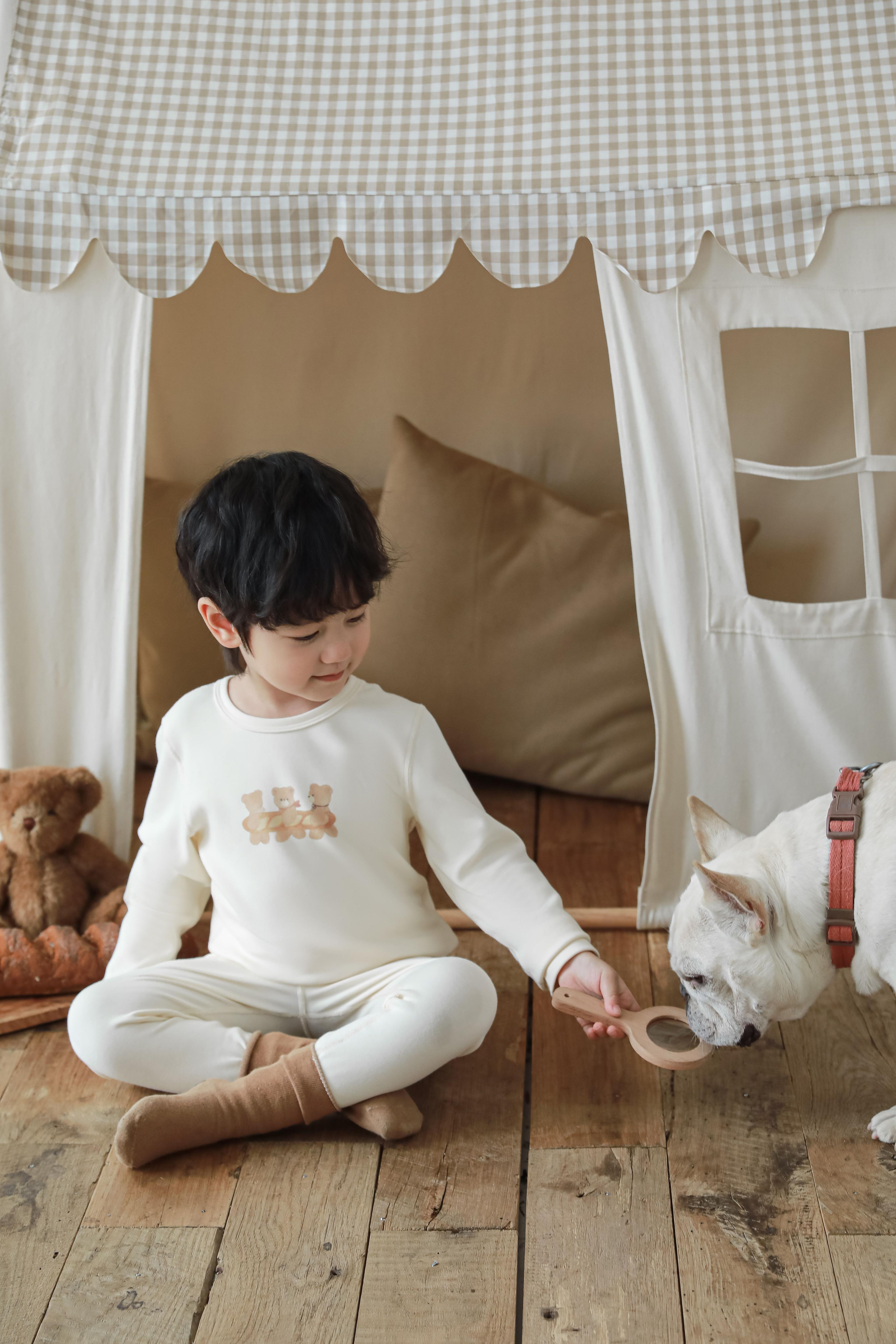 Pijama Niño 3 Ositos Beige 95 % Algodón | Estilo de Bebé-6