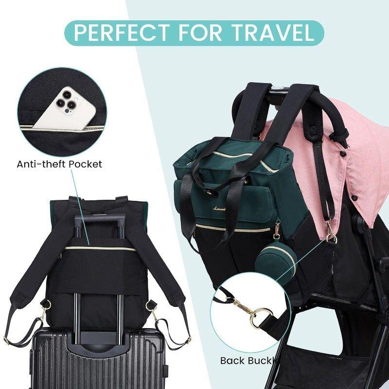 Bolso Maternal 2 en 1 Mochila y Bandolera con Cambiador Portátil-5