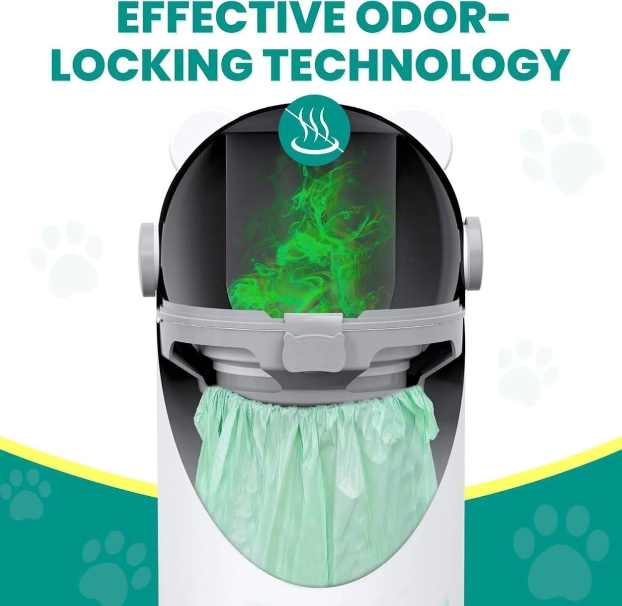 Contenedor de Pa ales Herm tico Blanco Basurero Antiodor BPA Free-2