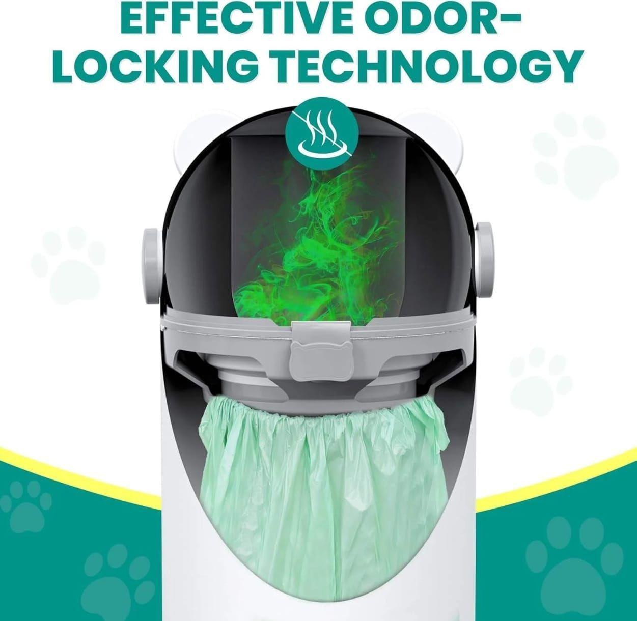 Contenedor de Pañales Hermético Blanco Basurero Antiodor BPA Free-2