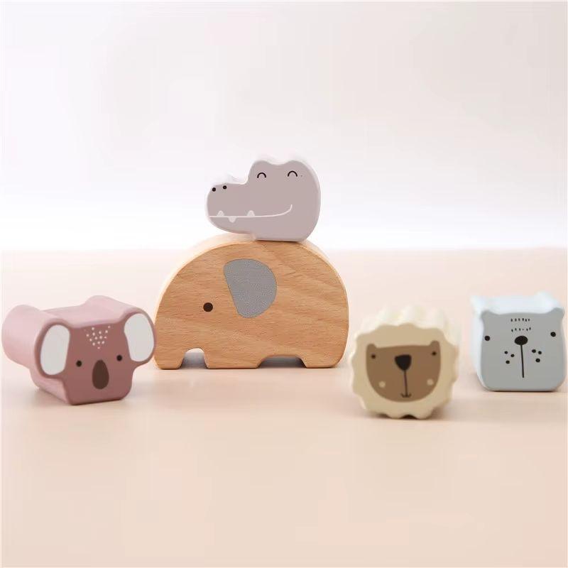 Juego Montessori de Madera Equilibrio de Animales-3