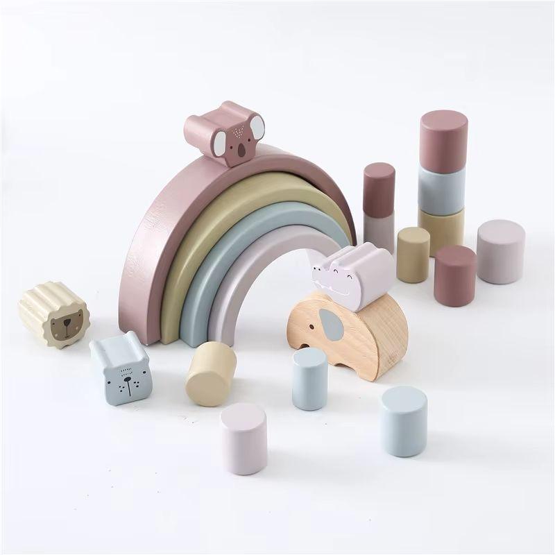 Juego Montessori de Madera Equilibrio de Animales-4