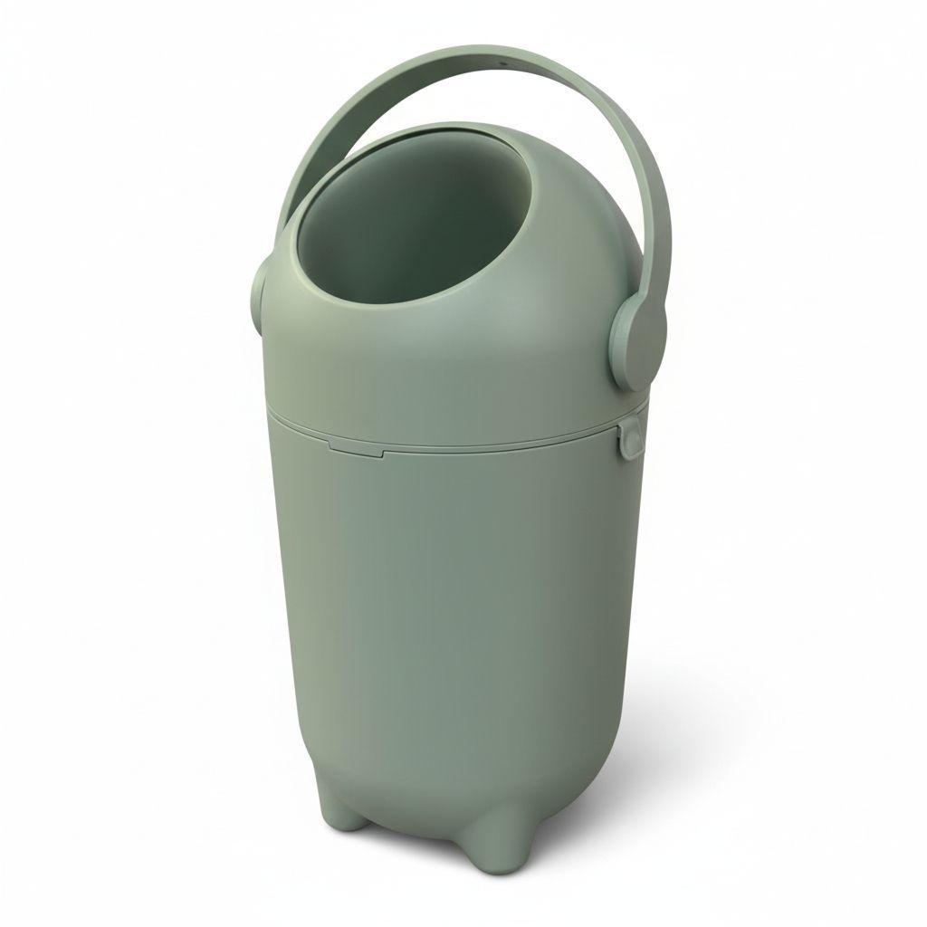 Basurero de Pañales para Bebé Antiolores Color Verde-2