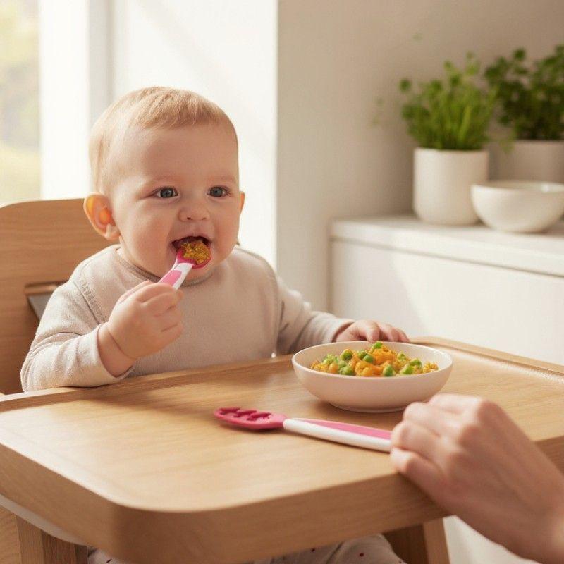 Set de 2 Pre Cucharas de Aprendizaje para Bebé +4 Meses SensiBlue-2