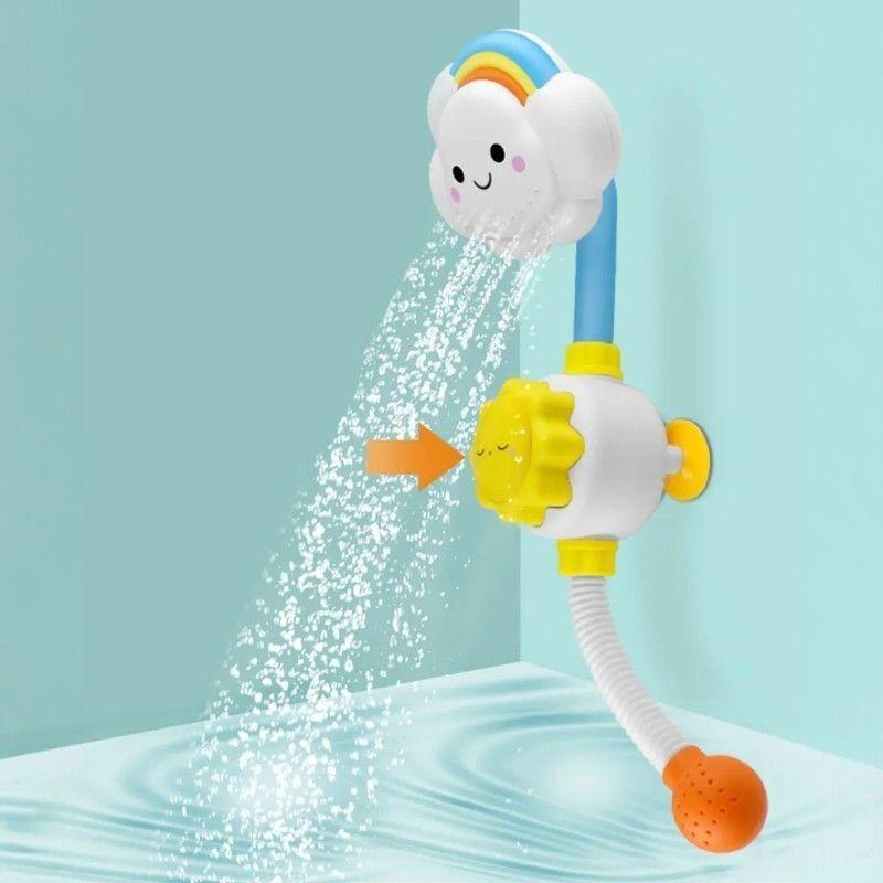 Juguete de Baño para Bebés Nube y Sol Ducha de Agua Interactiva-2