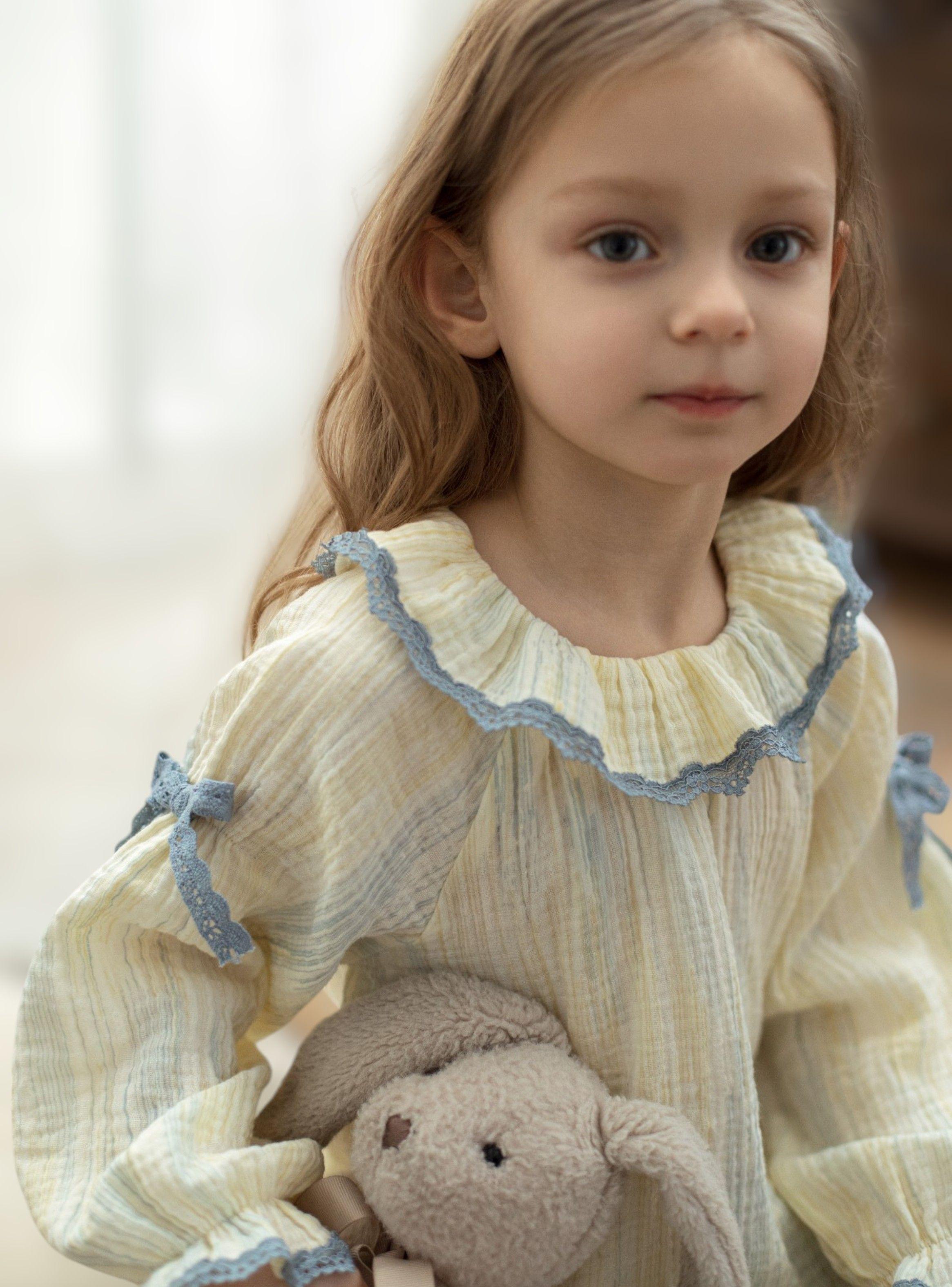 Pijama Niña Algodón Muselina Modelo Trinidad-6