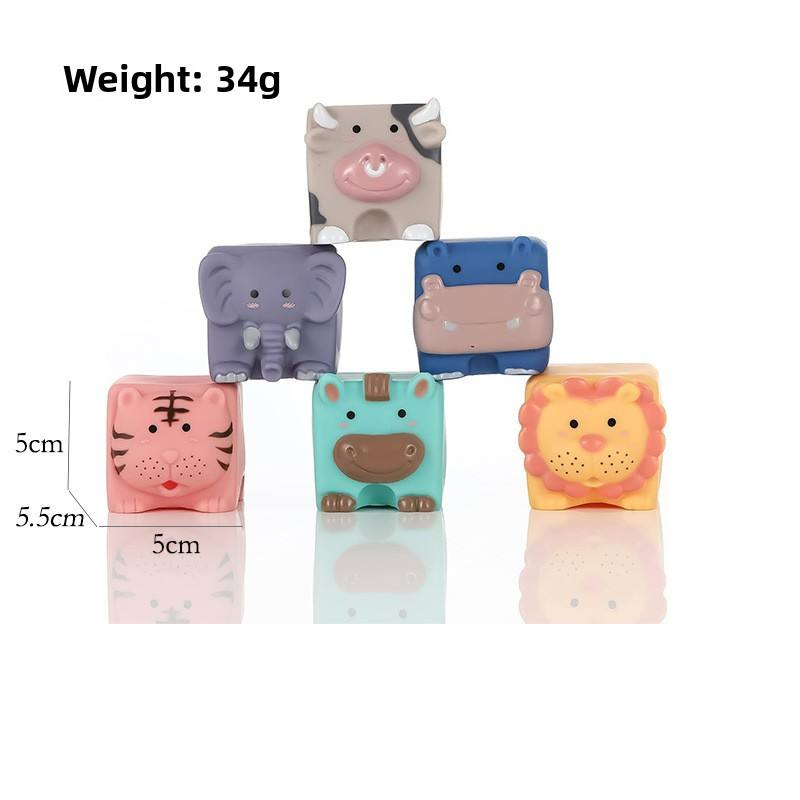 Bloques Sensoriales de Silicona Beb Set 12 Apilables-4