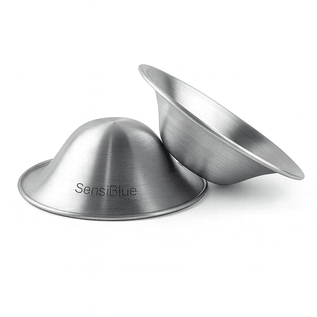 Copas de Plata Trilaminada 999 para Lactancia Alivio Natural de Pezones Agrietados-3