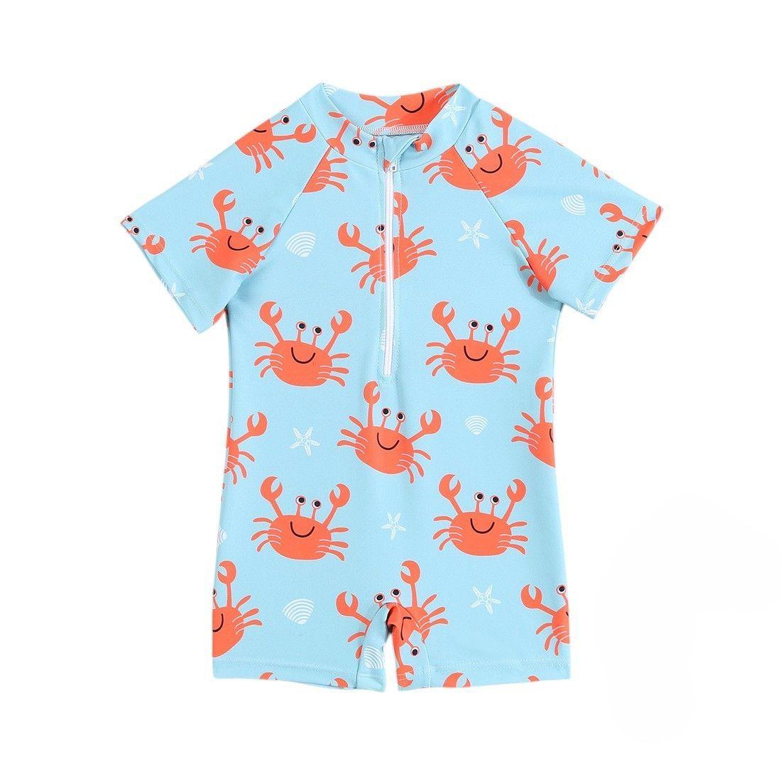 Traje de Baño Niño Modelo Cangrejo con Protección Solar UV-0