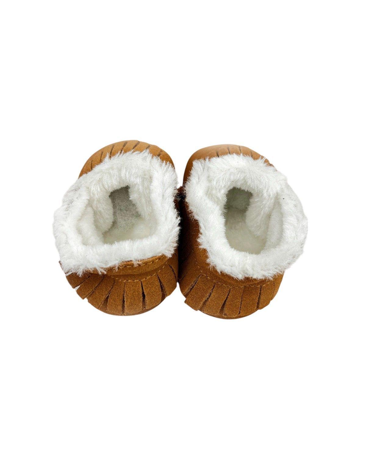 Botines Bebé Gamuza Flecos | Forro Sherpa y Suela Flexible-4