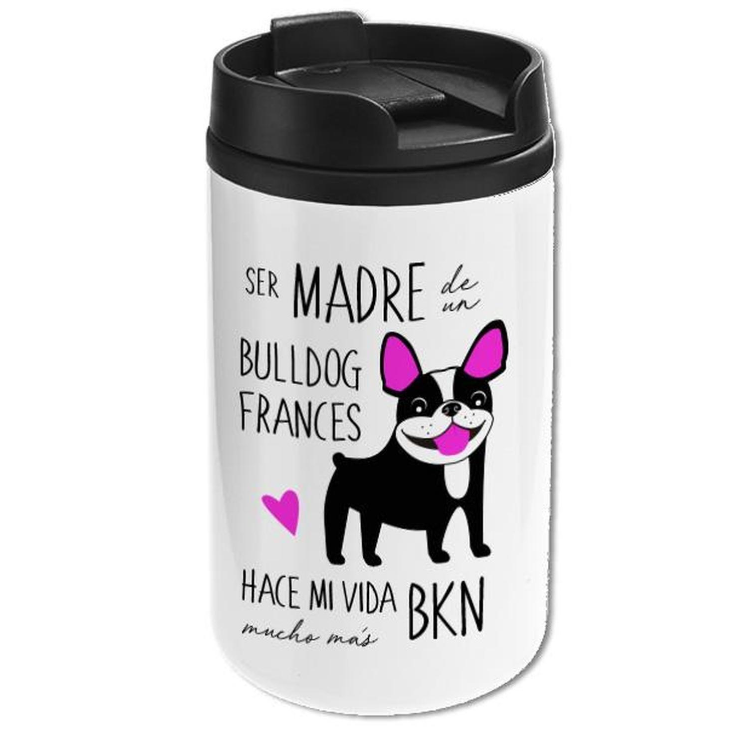 Mug Mini Blanco - Bulldog Francés beige-0