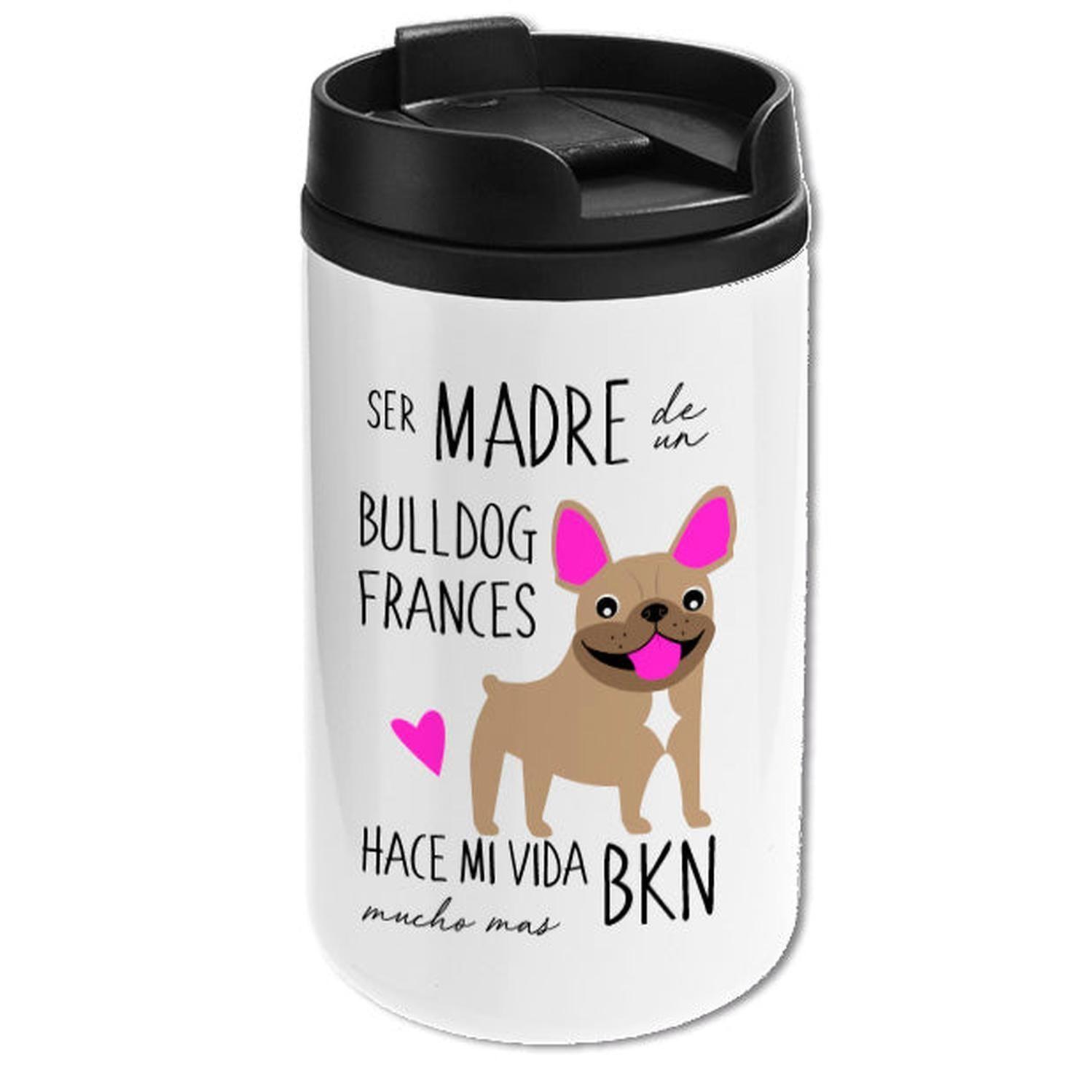 Mug Mini Blanco - Bulldog Francés beige-2