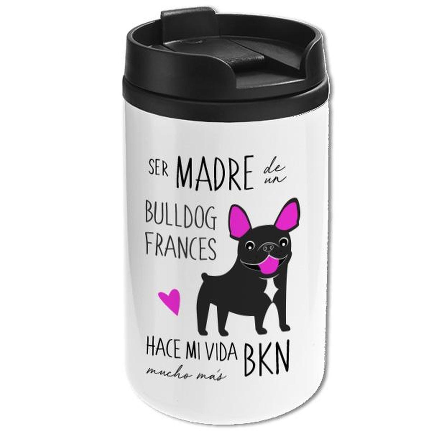Mug Mini Blanco - Bulldog Francés beige-1