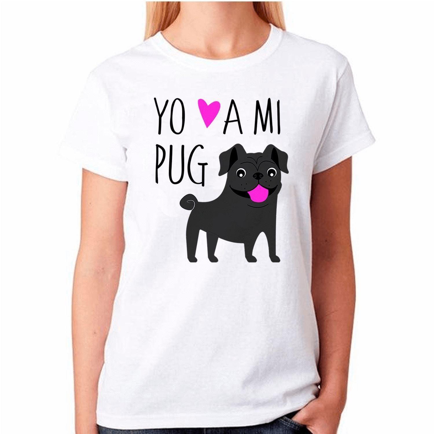 Polera de vestir Mujer manga corta - Pug xl beige-1