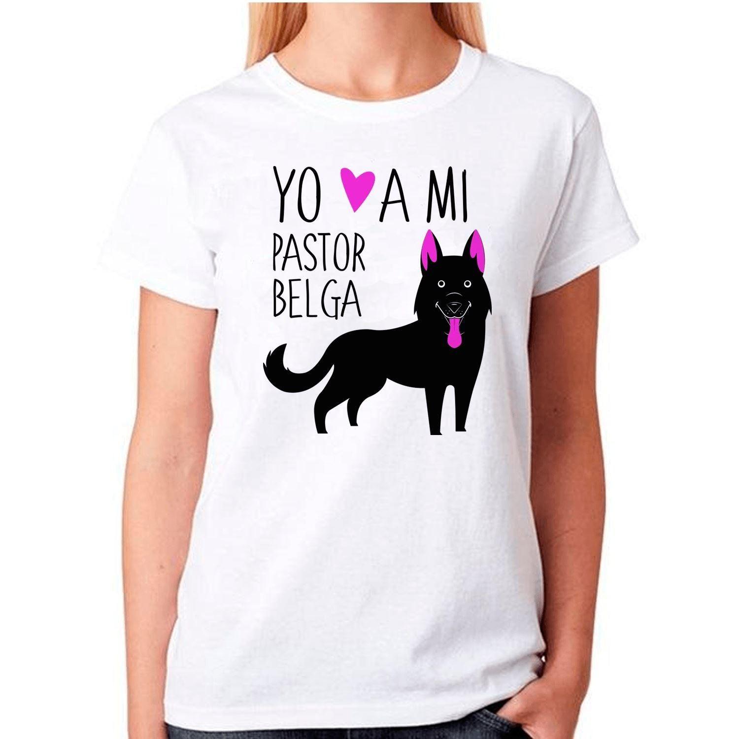 Polera Sport Mujer manga corta - Pastor Belga  m Blanco l Blanco-0
