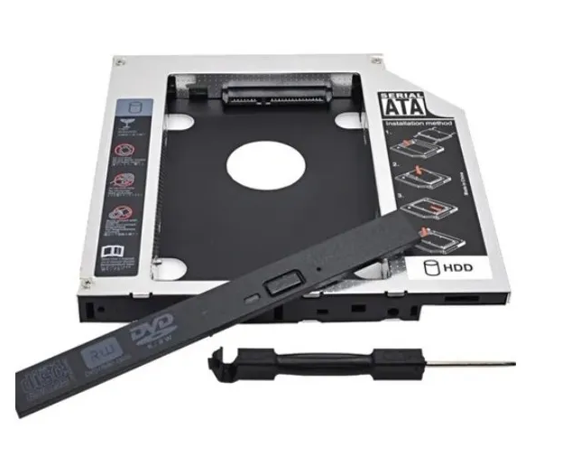 Adaptador Disco 2.5 A Bahía Cd Notebook 12.7mm-1