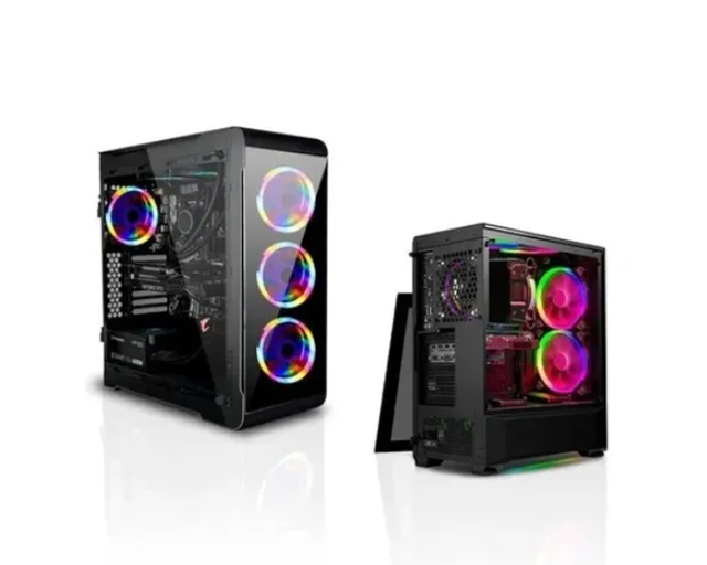 Ventilador Cooler Pc Luz Led Rgb 12cm Multicolor-1