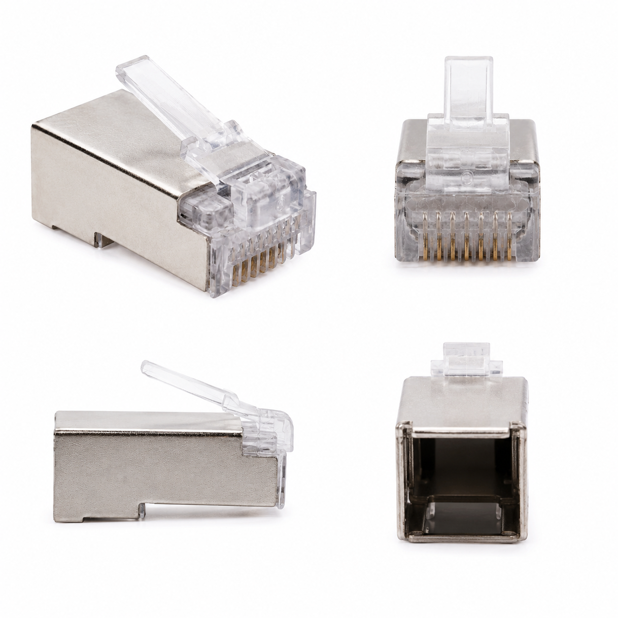 Rj45 Metalico Conector Ethernet  Cat 5 / 20 Unid.-2