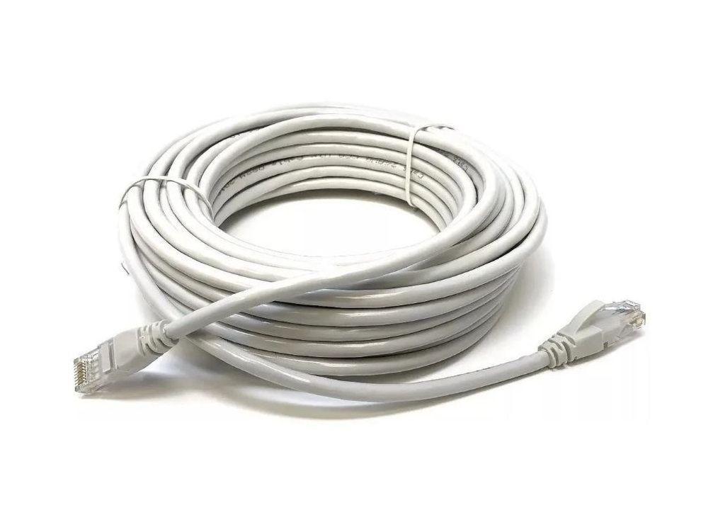 Cable de red 5 metros categoria 5 Rj45 Lan Gris-0