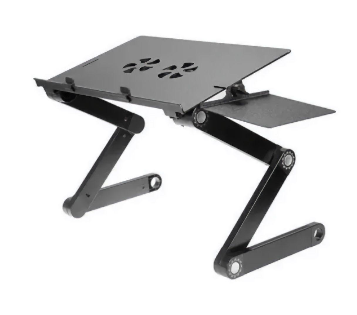 Mesa para notebook plegable con 2 ventilador y mousepad-1