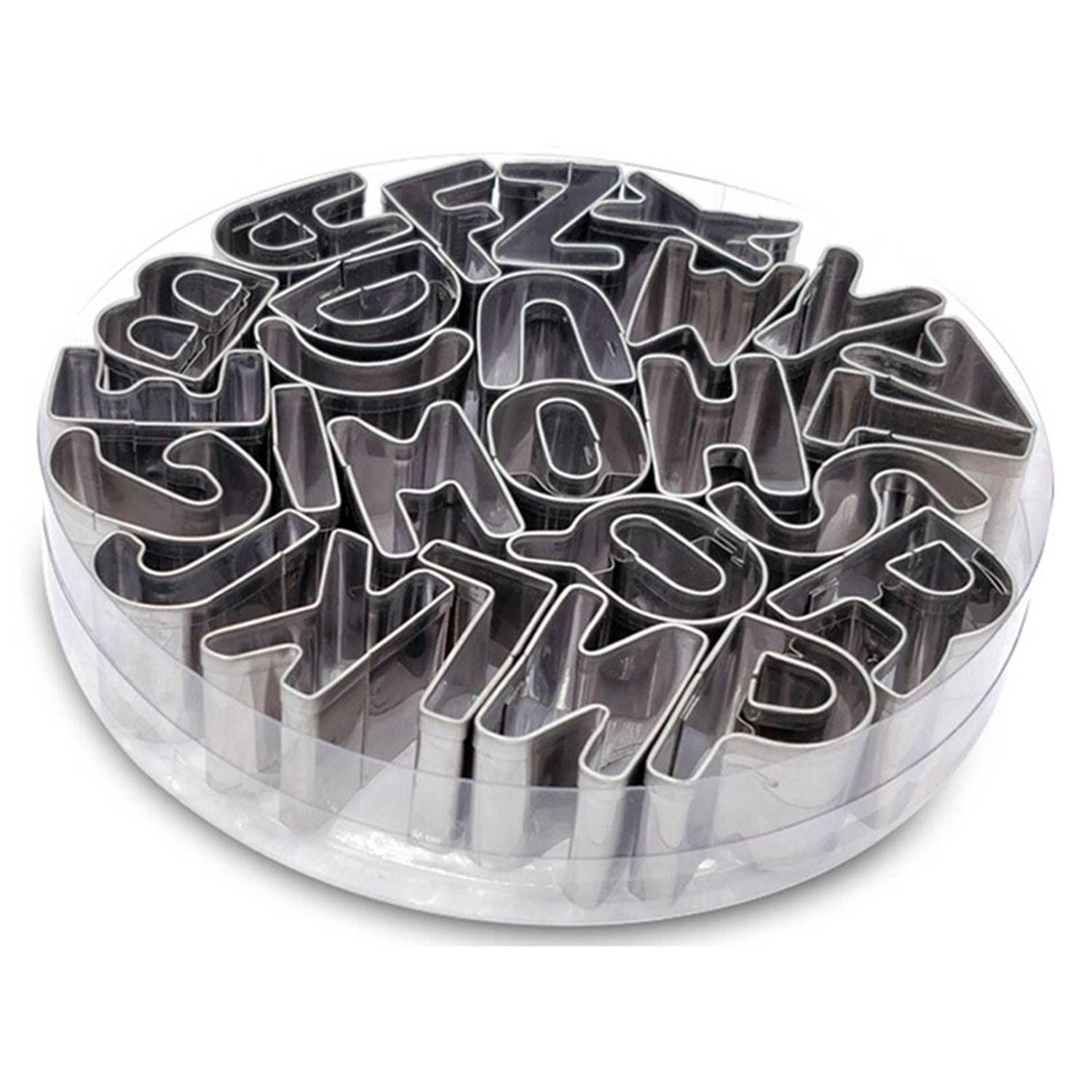 Molde para Cortar Galletas de Acero Inox Letras-0