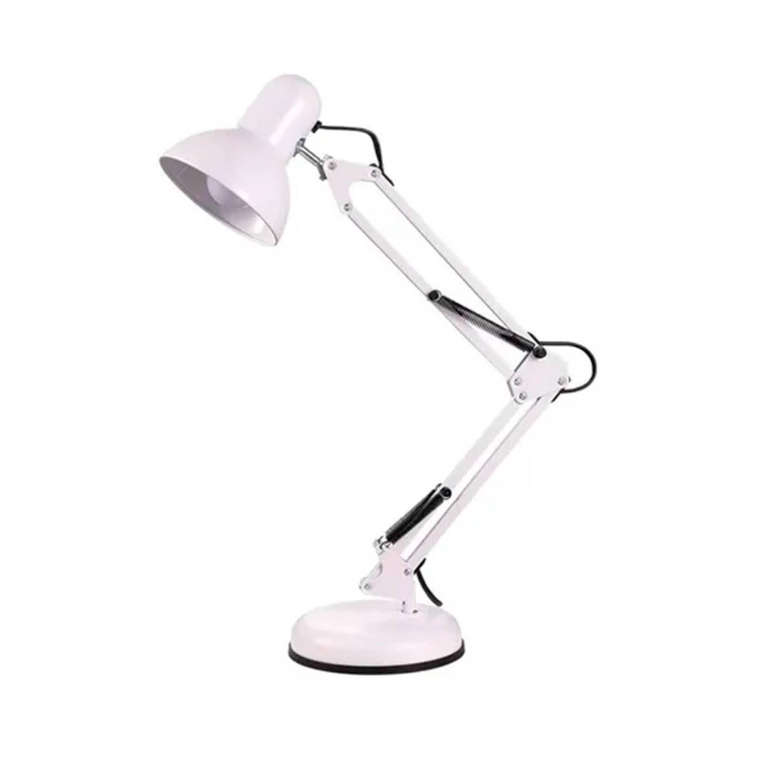 Lámpara Flexible de Escritorio Con Clip Blanco-0