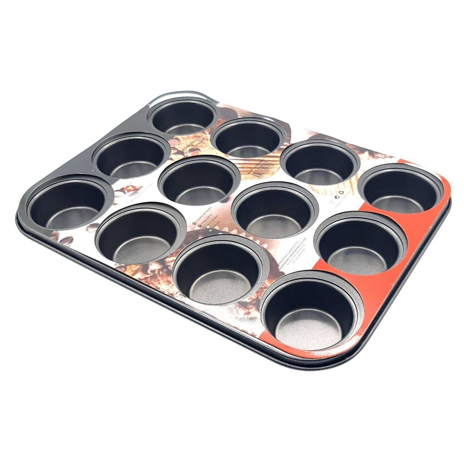 Molde 12 Cupcakes Molde Para Tortas Reposteria-0