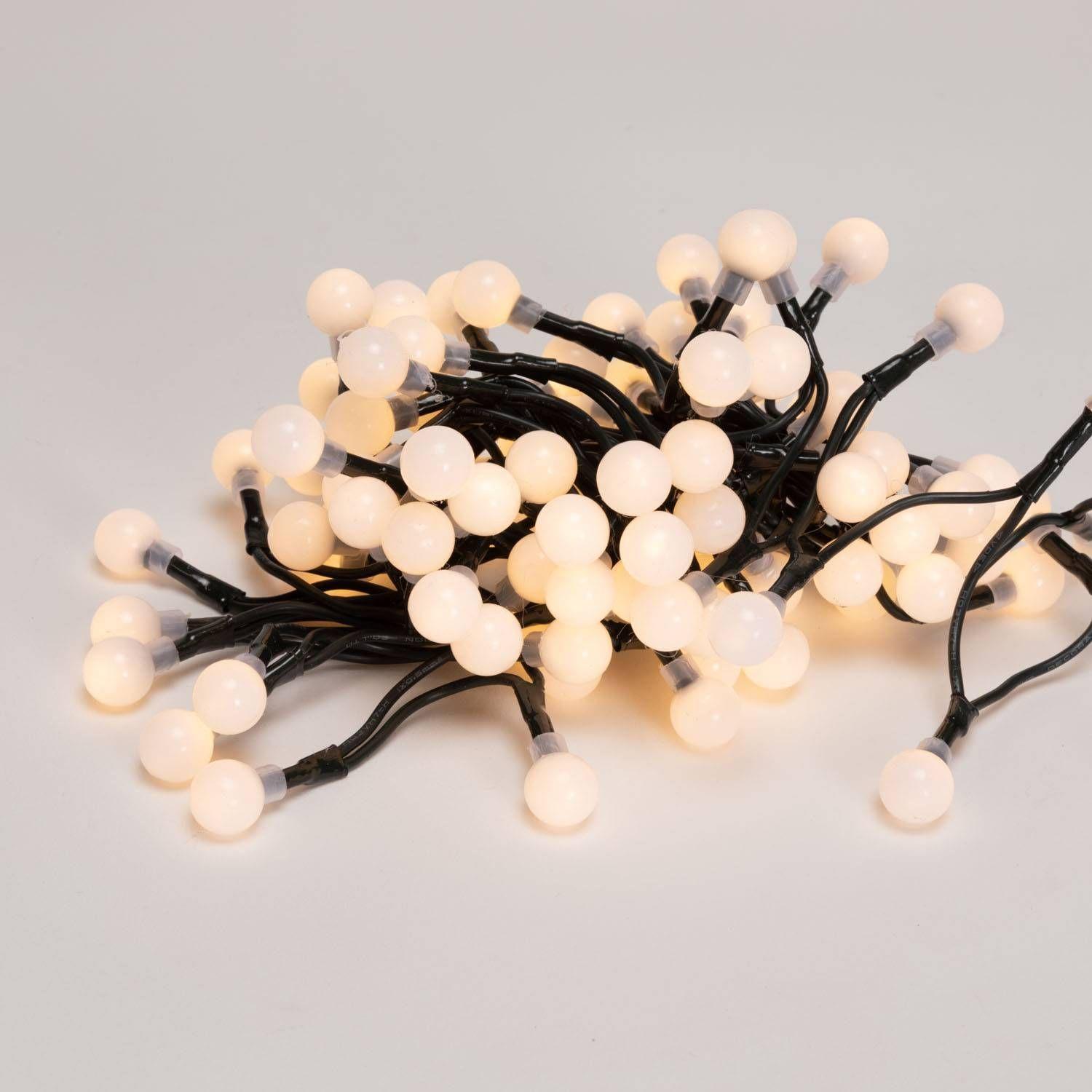 Luces de Navidad Led 100 Globos Blancos 1,5 mts-0