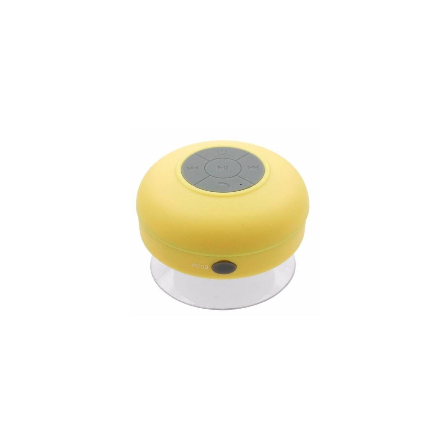 Parlante Acuático Bluetooth Micrófono color Amarillo-0