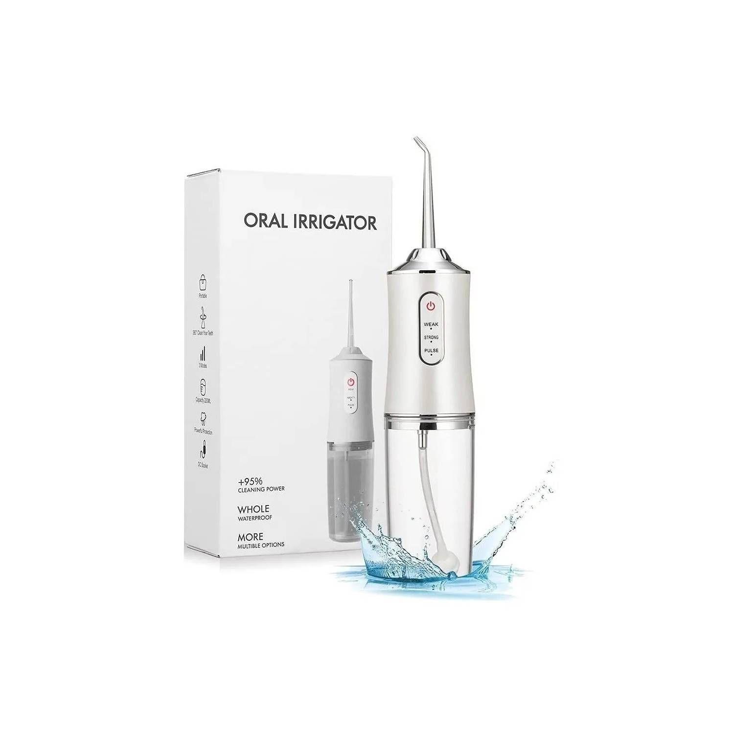 Limpiador Lengua Irrigador Bucal Dientes Portatil-0