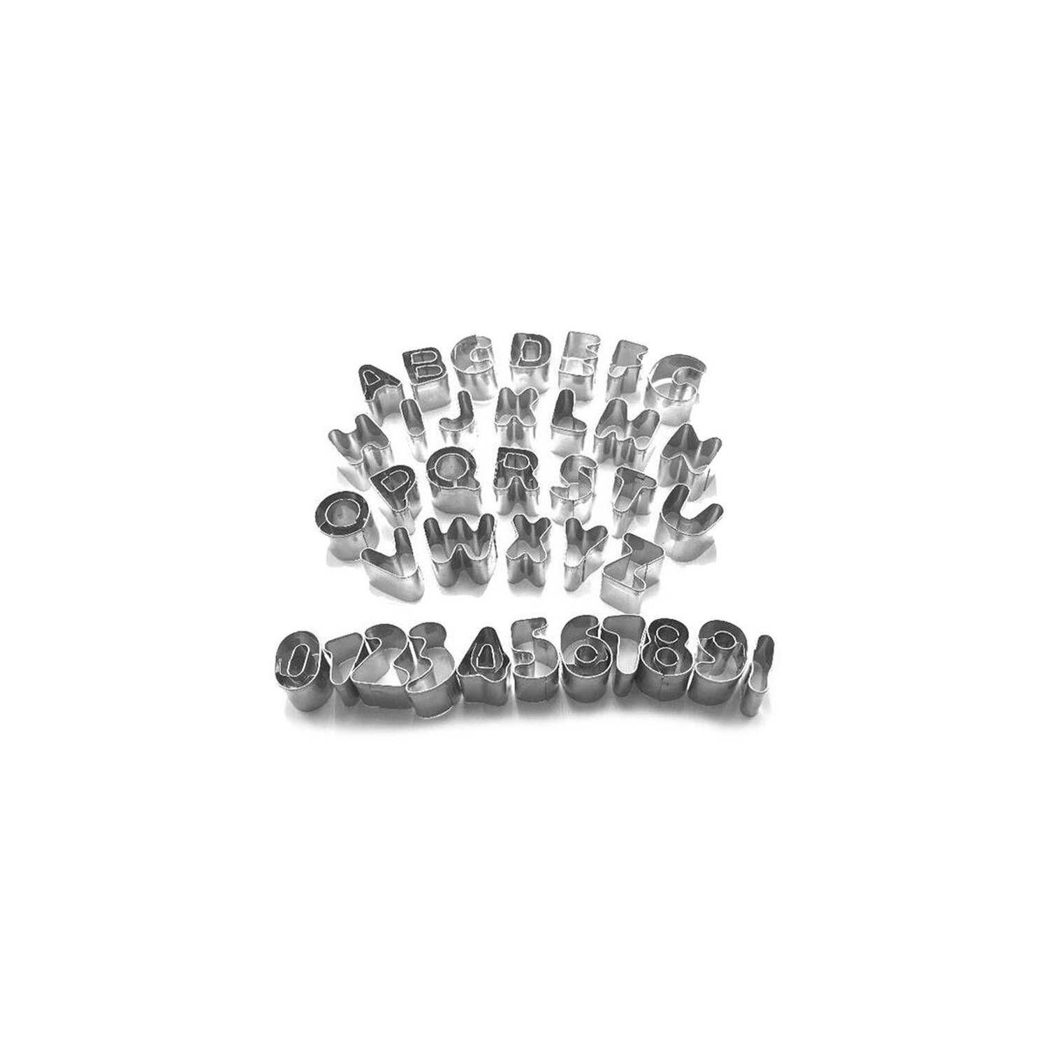 Molde para Cortar Galletas de Acero Inox Letras-0