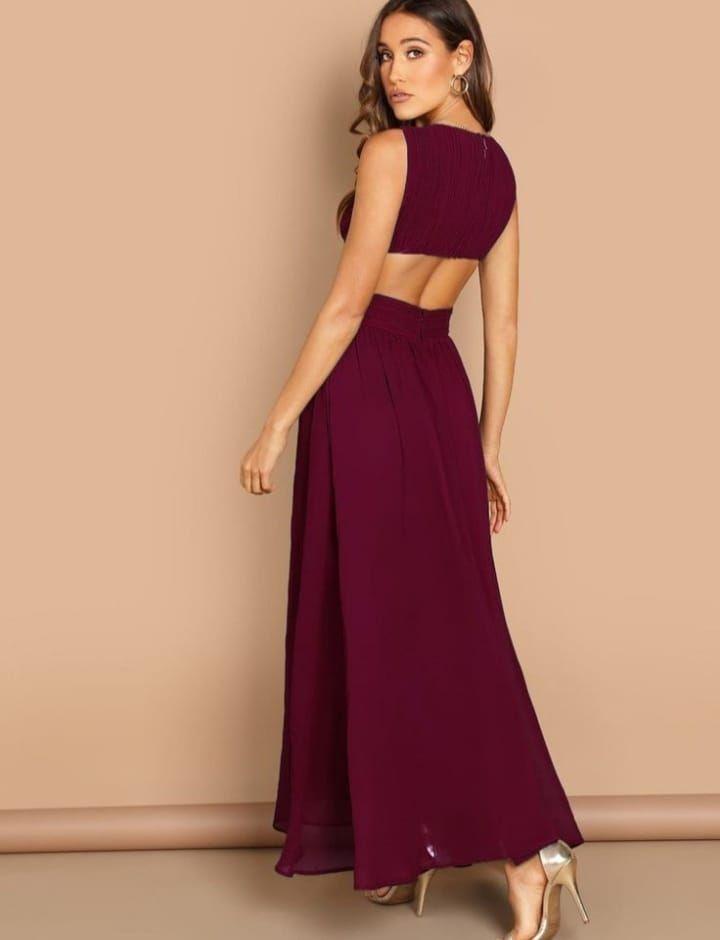 Vestido Maxi Largo Valentina Burdeo-1