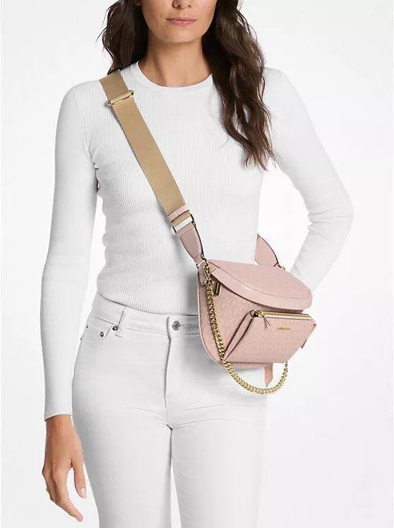 Banano Michael kors Slater mediana con logotipo-2