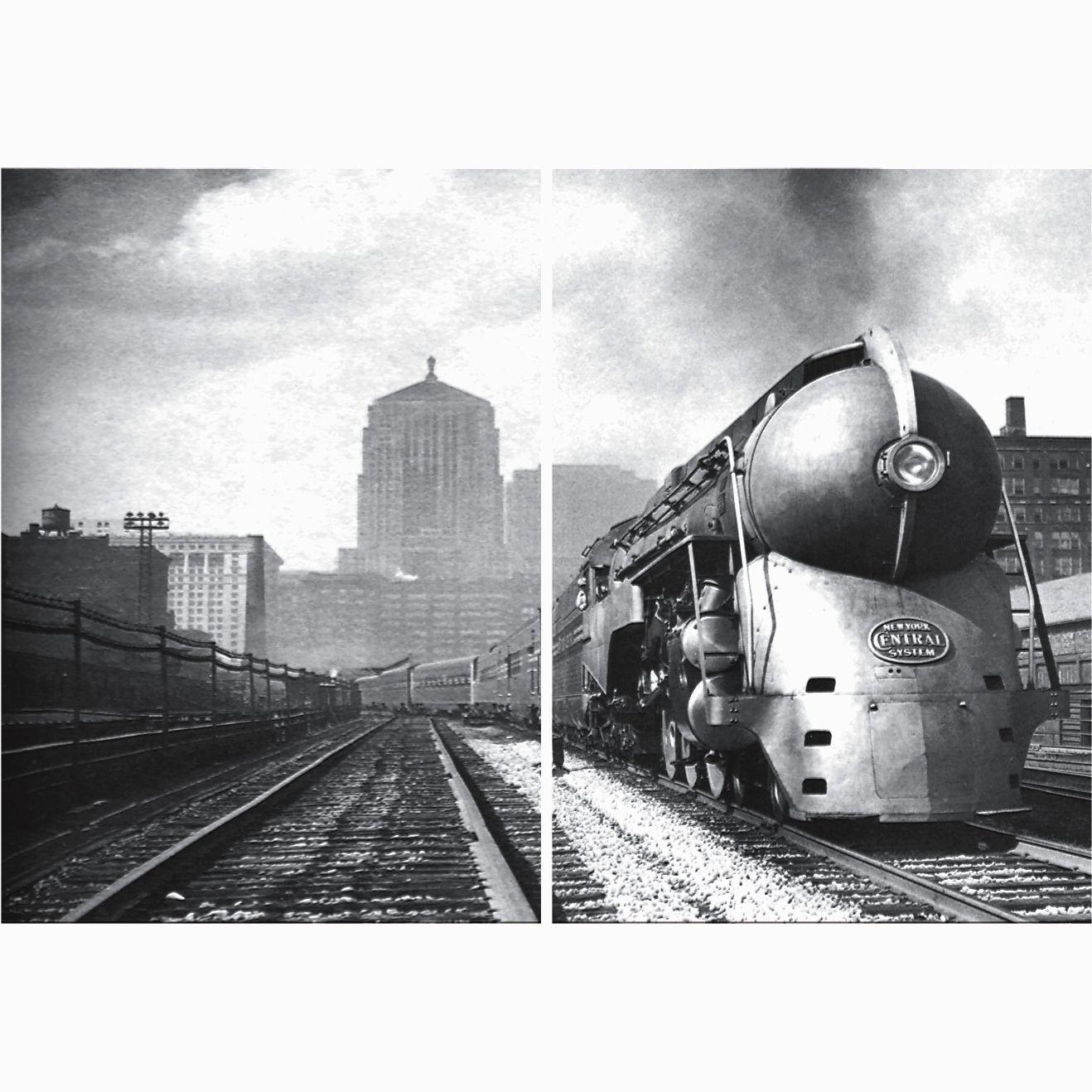 Cuadro Deco Tren Fuerza Mecánica (2Pzas)-2