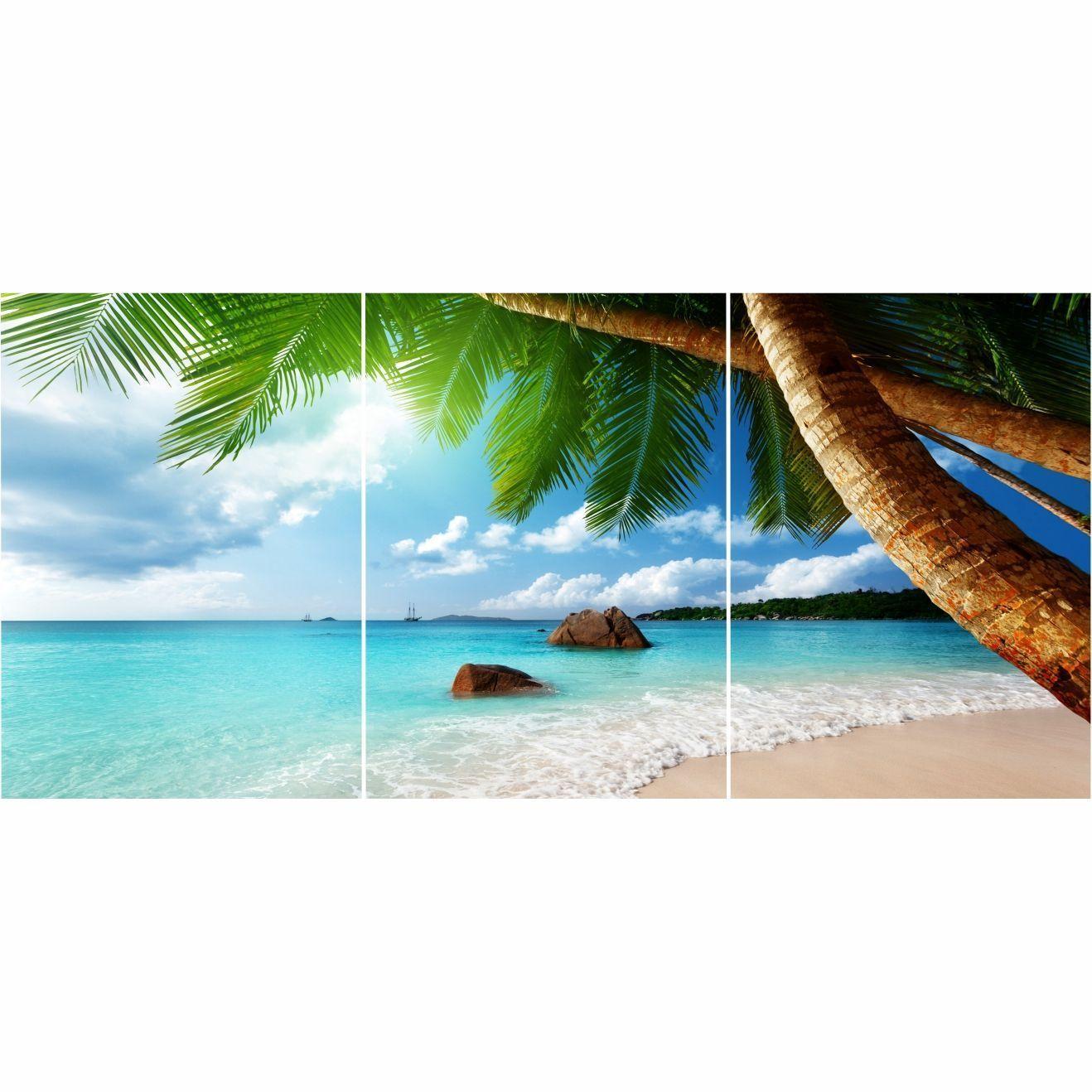 Cuadro Decorativo Paisaje Playa Linda (3Pzas)-2