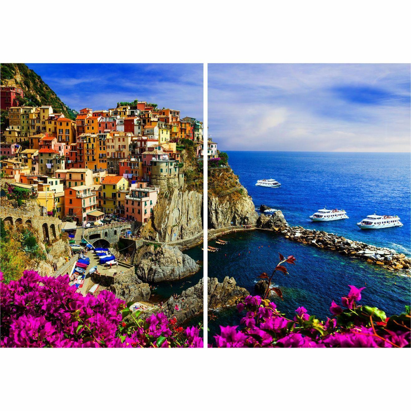 Cuadro Deco Paisaje "CinqueTerre Italia" (2Pzs)-2