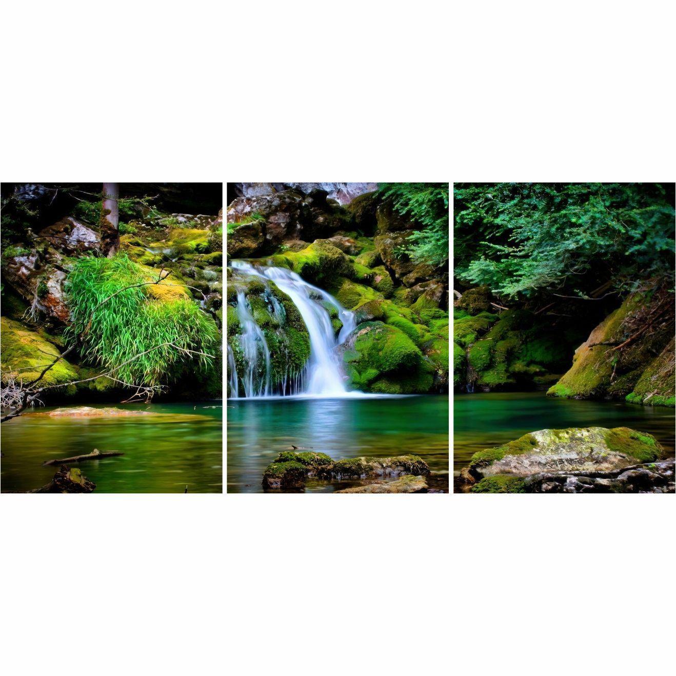 Cuadro Deco Paisaje Ojo de Agua (3Pzas)-2